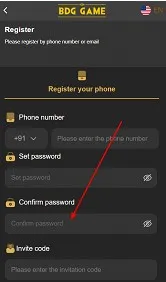 Confirm the password you set