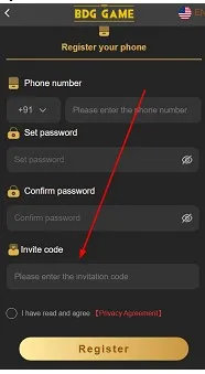 Enter invitation code